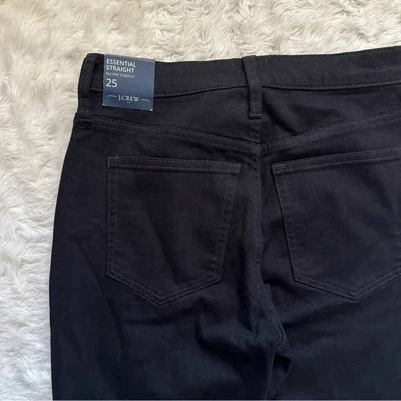 J. Crew Factory Jeans Essential Straight All-Day Stretch Black 25 NWT New - Picture 6 of 12